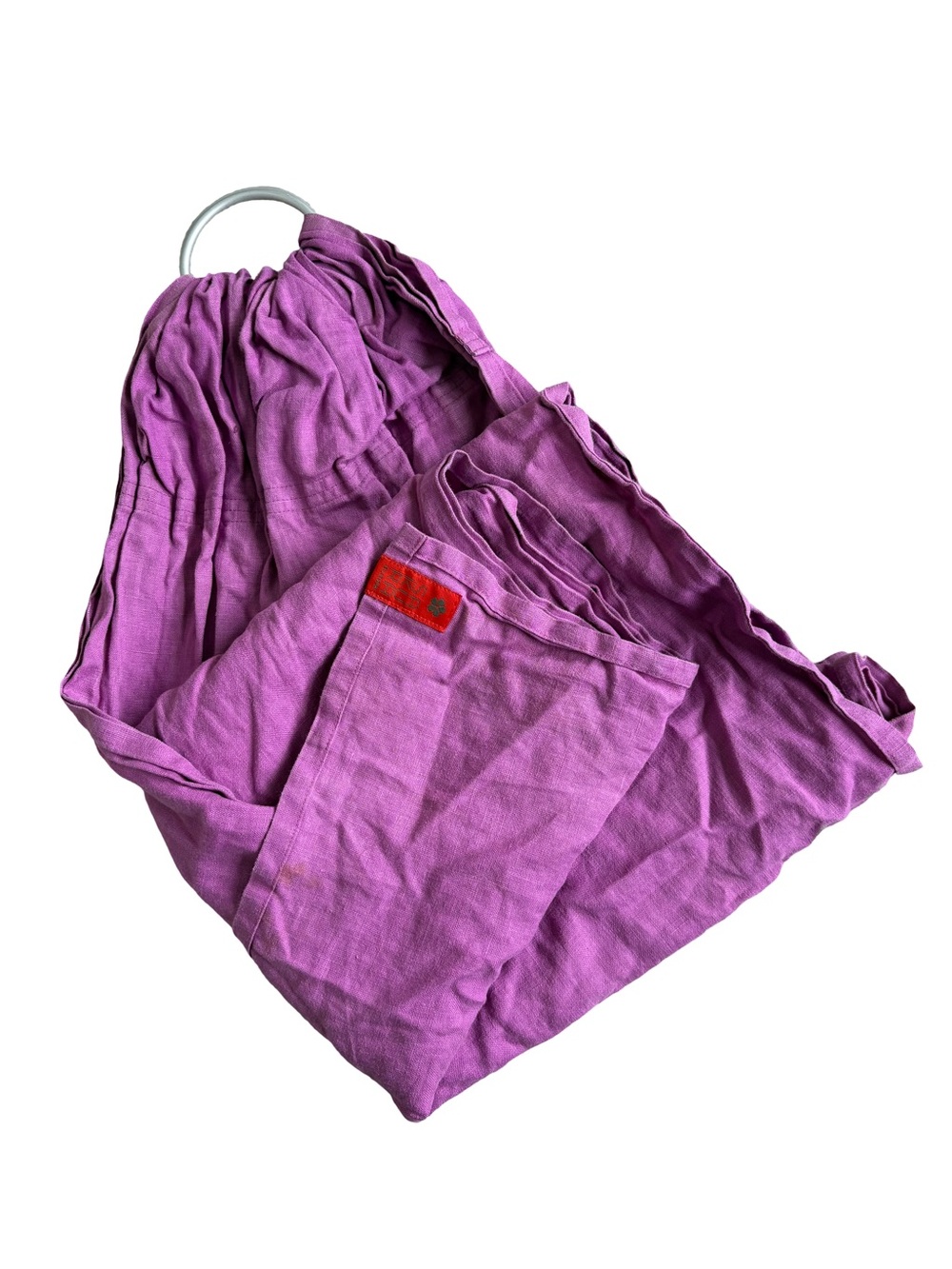 Sakura Bloom 75 Inch Baby Ring Sling Purple Linen